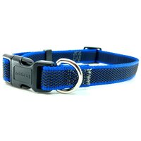 Nobleza obojok z pogumovaného popruhu 2 x 35 - 50 cm modrý